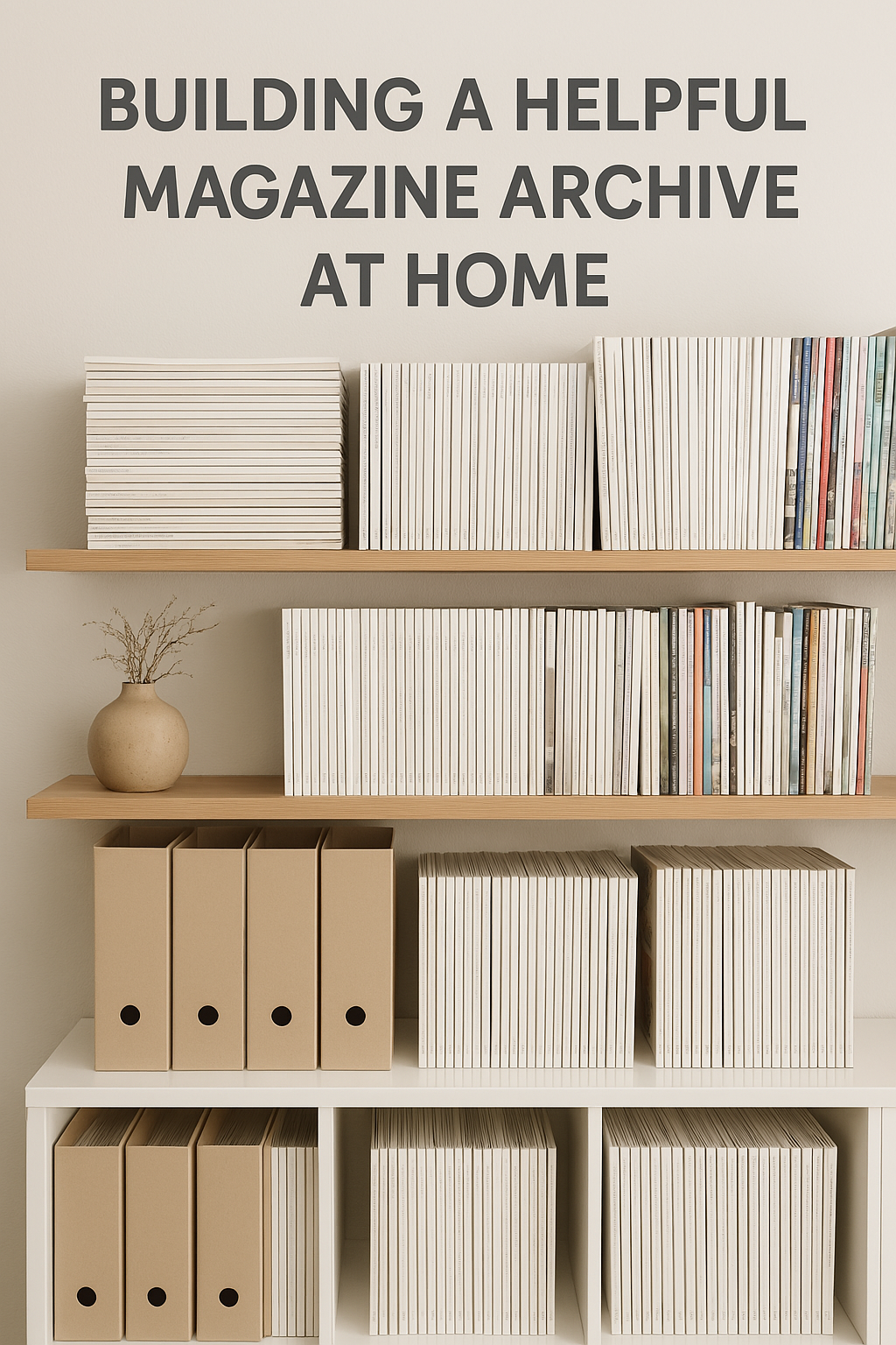 organized magazine library