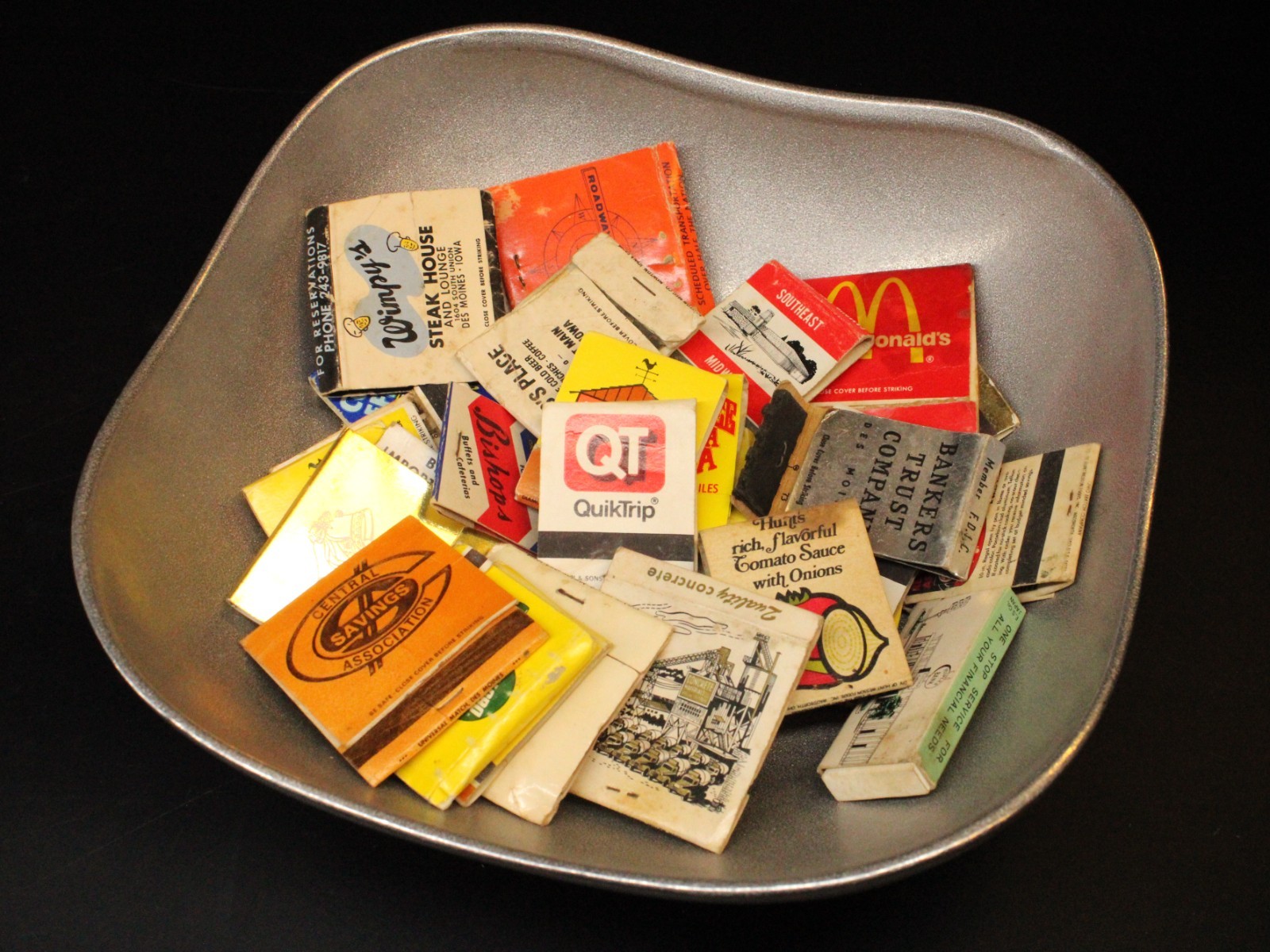 WILTON Armetale Pewter Bowl Square Boston l 9.25" Display Bowl & Free Matches