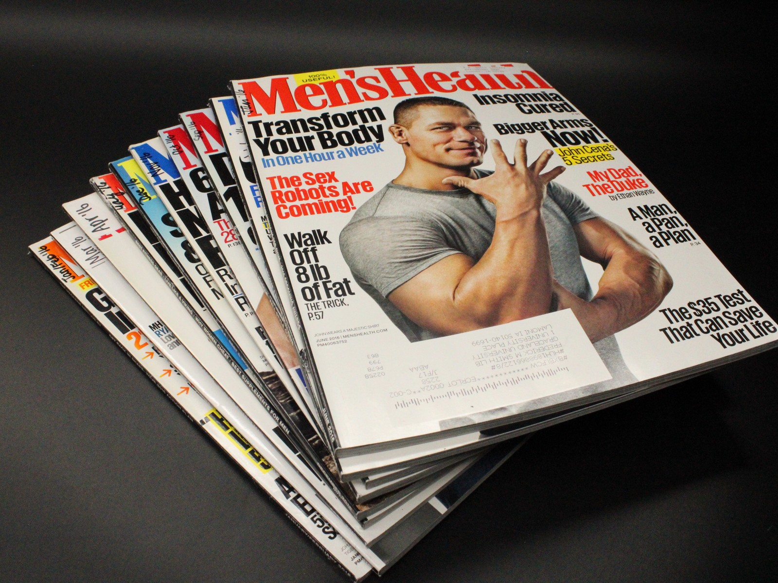 Men's Health Magazine Lot 2016 Complete Year (10 Issues)