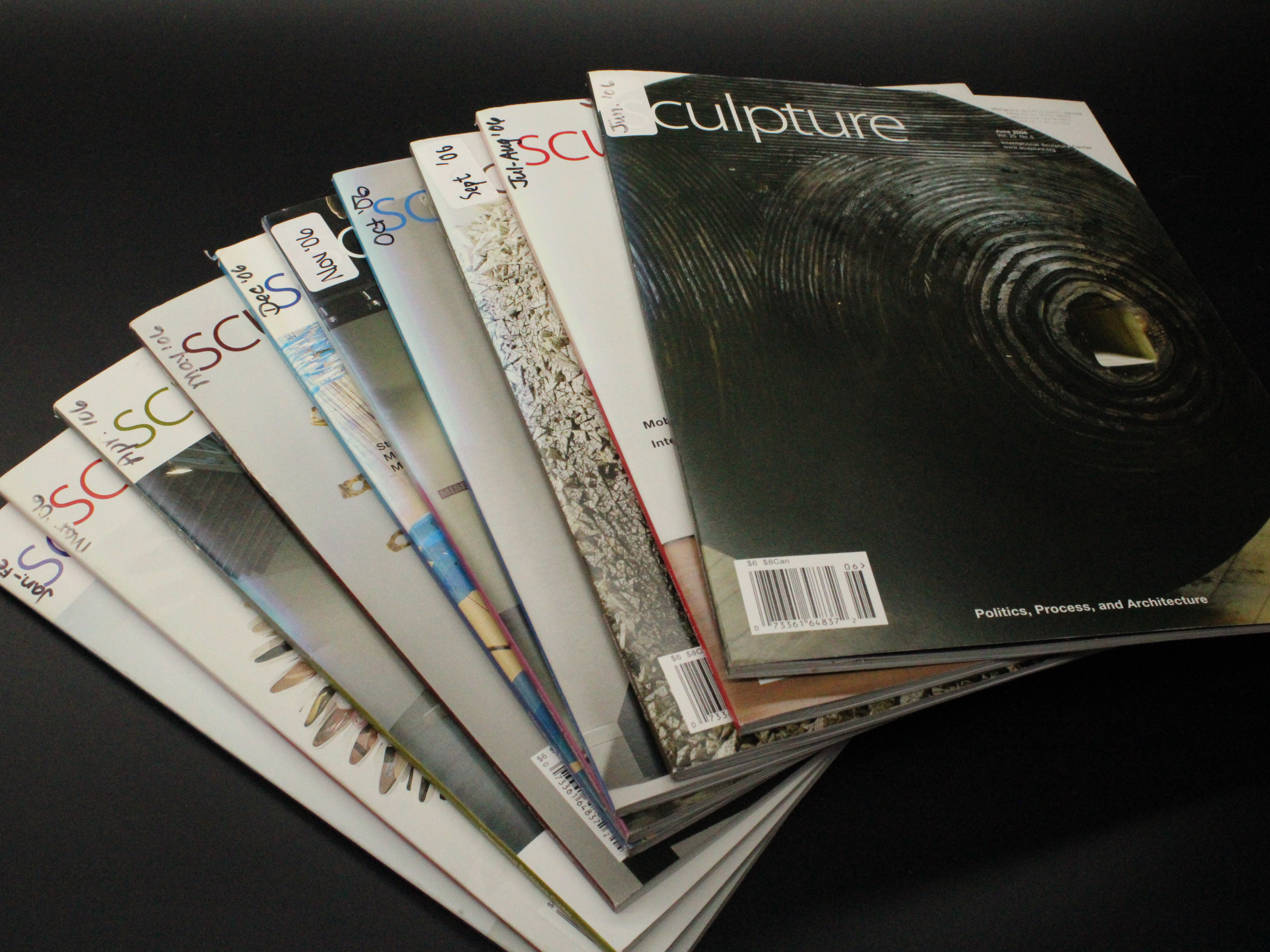 Sculpture Magazine Volume Sets: Years 2004-2014 Vol 23-33 Art Design