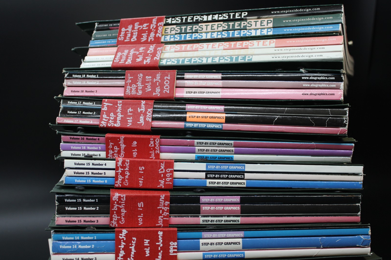 Step-By-Step Graphics Magazines Year Sets 1990-2002 Vol 6-19 Issues 1-6 Design - Image 3