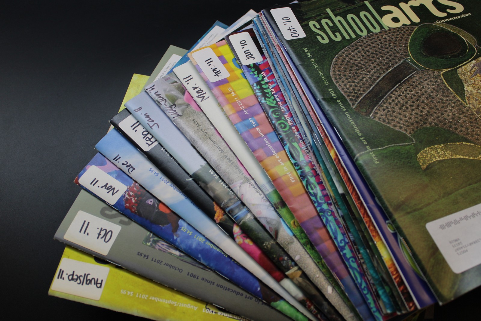 School Arts Magazine 2010-2011 (18 Issues) Art Teacher Educational Resource