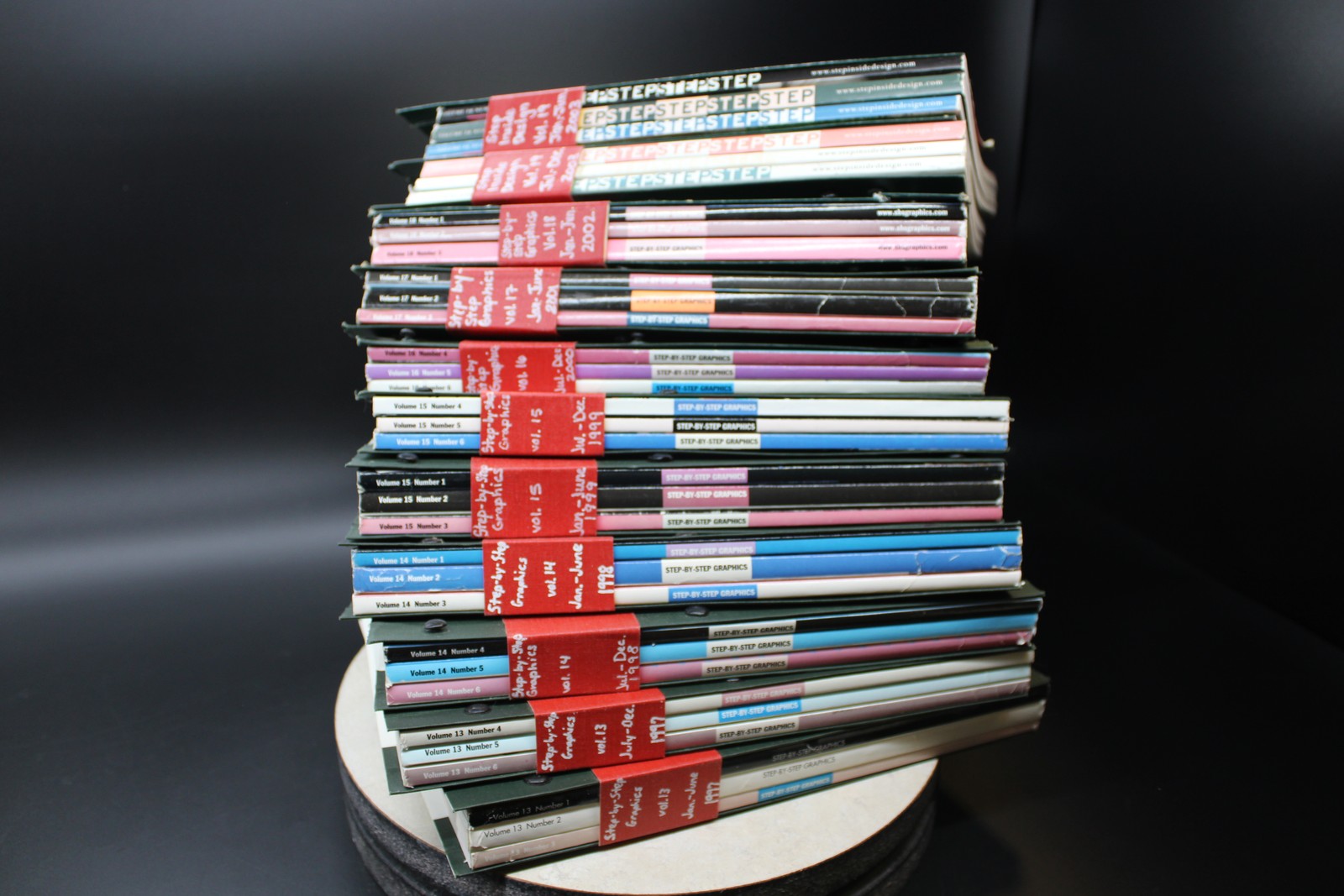 Step-By-Step Graphics Magazines Year Sets 1990-2002 Vol 6-19 Issues 1-6 Design