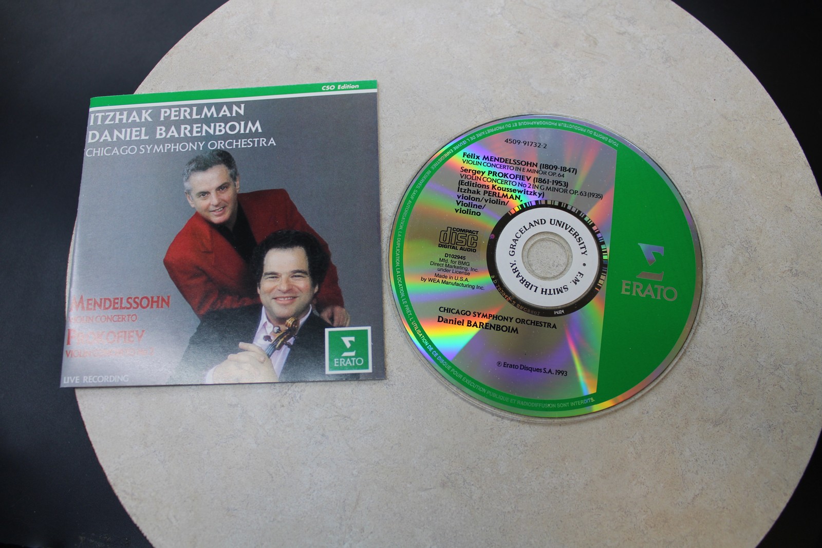 Itzhak Perlman & Daniel - Chicago Symphony Orchestra