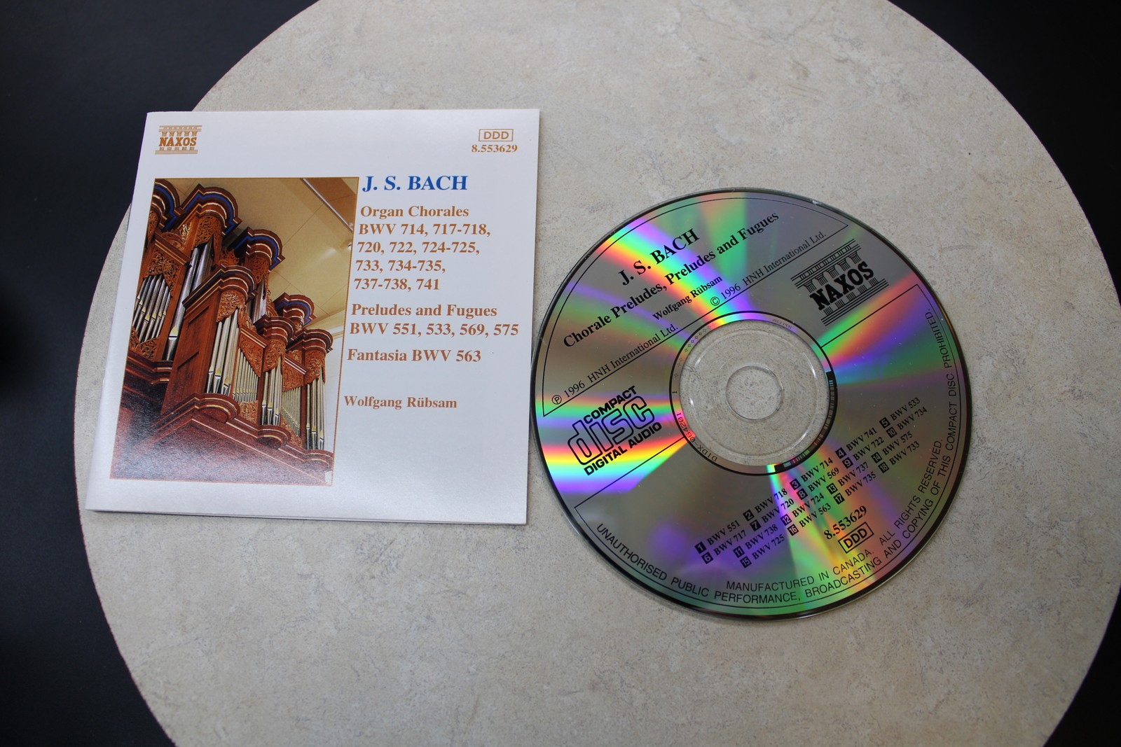 J.S. Bach - Organ Chorales Wolfgang Rubsam